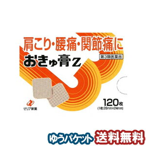 【第3類医薬品】おきゅ膏Z 120枚 メール便送料無料