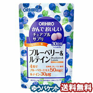 かんでおいしいチュアブルサプリ ブルーベリー＆ルテイン　（120粒） メール便送料無料