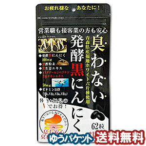 臭わない発酵黒にんにく 62カプセル メール便送料無料