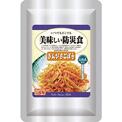 ◆アルファフーズ　美味しい防災食　きんぴらごぼう　5年保存　1ケース（50袋）