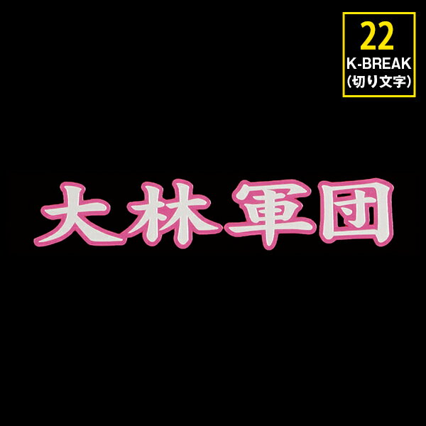 K-BREAK ステッカーシリーズ　No.22【切文字Type】