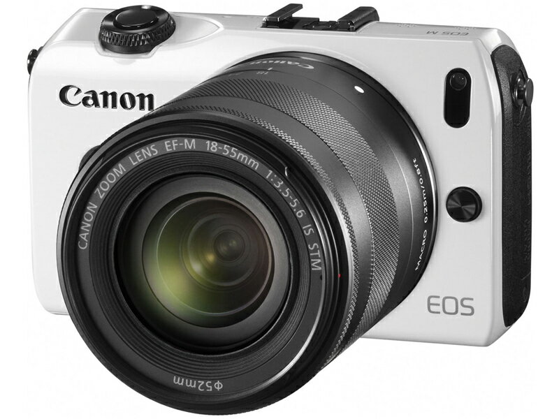 【一眼レフカメラレンタル】canon/キャノン 一眼レフカメラ／ミラーレスカメラ EOS M・EF-M18-55 IS STM レンズキット〔ホワイト〕【送料無料】【RCP】fy16REN07(10P03Dec16)