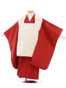 七五三 着物 3歳 男の子 被布 レンタル 男児 七五三 着物 七五三レンタル 2235 白×赤 スクエアドット 3歳 3才 3歳男の子 男児 着物 子供 きも...