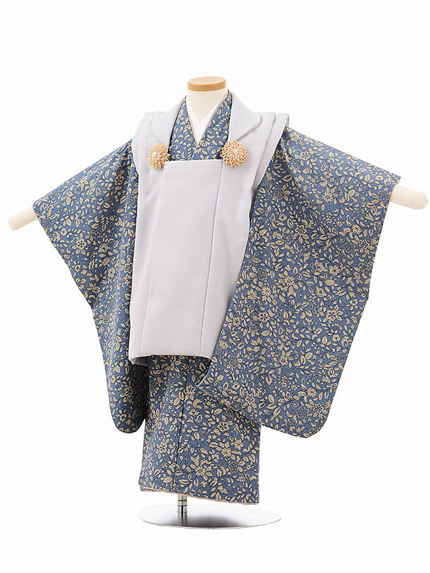 七五三 着物 3歳 レンタル 七五三 3歳 被布 セット 3758 ラベンダー×くすみブルー小花 女の子 七五三レンタル 3歳 女児 被布 七五三 三歳女児 被...