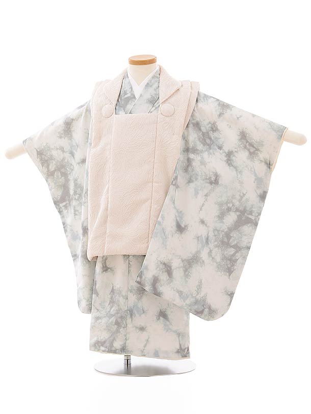 被布 レンタル 男児 七五三 被布 着物 レンタル 七五三 2629花わらべ ベージュxブルーグレーマーブル ブランド 3歳男の子 七五三 男児 着物 3歳 子...