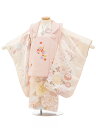 七五三 着物 3歳 レンタル 七五三 3歳 被布 セット 3871薄ピンク刺繍梅xクリーム色花 女の子 七五三レンタル 3歳 女児 被布 七五三 三歳女児 被布...