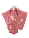 七五三 着物 3歳 レンタル 七五三 3歳 被布 セット 4049赤疋田調刺繍梅桜 女の子 七五三レンタル 3歳 女児 被布 七五三 三歳女児 被布コート 子供...