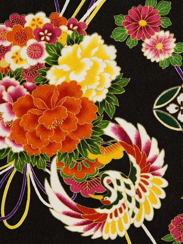 七五三 着物 3歳 レンタル 七五三 3歳 被布 セット 4219花わらべ 薄黄色刺繍鶴×こげ茶鶴薬玉 女の子 七五三レンタル 3歳 女児 被布 七五三 三歳女児 被布コート 子供 お祝い着 正月 3歳 3才 きものレンタル 新品足袋プレゼント 往復送料無料【レンタル】