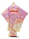 七五三 着物 7歳 フルセット レンタル 女の子 Y035【正絹】藤色裾ぼかし桜 袋帯 753 子ども お祝い着 正月 ブランド 7才 七才 七歳 女児 フルセ...