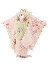 七五三 着物 3歳 レンタル 七五三 3歳 被布 セット 4672 ベージュ刺繍桜×ピンク菊桜牡丹 女の子 七五三レンタル 3歳 女児 被布 七五三 三歳女児 被布コート 子供 お祝い着 正月 3歳 3才 きものレンタル 新品足袋プレゼント 往復送料無料【レンタル】(4)