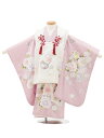 【レンタル】着物 七五三レンタル(3歳女児被布)O211【正絹】白×ラベンダー 銀彩鞠に桜牡丹 3歳 被布 フルセット 女の子 お祝い着 正月 3才 女児 きも...