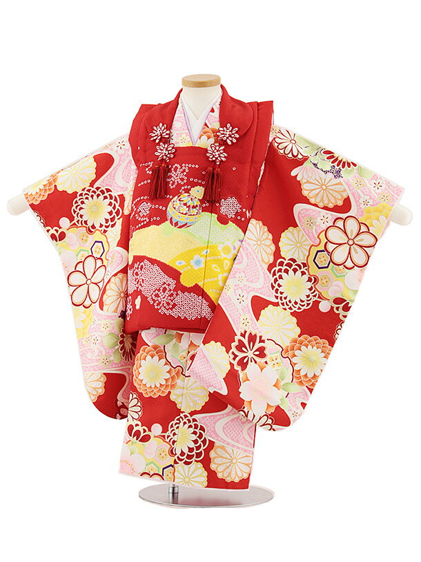 ■七五三レンタル一覧はこちらからどうぞ※商品の色については画面を表示するモニターによって実際と多少異なる場合がございます。ご了承下さいませ。 商品詳細 ［七五三レンタル］ ■素材:化繊 ■身丈:76cm 肩裄:42cm 袖丈:56cm※標準サイズに調整済みです。※簡単なサイズ調整(腰紐にて)が必要な場合があります。※小物は着物に合わせてコーディネートさせていただきます。箱タイプでの配送となります。 身長 90〜100cm前後 サイズ等について詳しくは 《京都かしいしょう》まで メールにてお問い合わせ下さい。 【送料無料（北海道・沖縄・一部離島を除く）】七五三レンタル料金最安値に挑戦！ ※システム上、カレンダーが「×」でもご注文は可能ですが、ご予約をお取りすることが出来ません。 ご利用日が「○」の商品からご注文下さい。 尚、ご予約の確定は「【京都かしいしょう】ご注文内容のご案内」メールにてお知らせいたします。