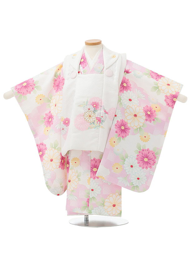 ■七五三レンタル一覧はこちらからどうぞ※商品の色については画面を表示するモニターによって実際と多少異なる場合がございます。ご了承下さいませ。 商品詳細 ［七五三レンタル］ ■素材:化繊 ■身丈:76cm 肩裄:42cm 袖丈:57cm※標準サイズに調整済みです。※簡単なサイズ調整(腰紐にて)が必要な場合があります。※総柄のため柄の出方が写真と少し異なる場合がございます。※小物は着物に合わせてコーディネートさせていただきます。箱タイプでの配送となります。 身長 90〜100cm前後 サイズ等について詳しくは 《京都かしいしょう》まで メールにてお問い合わせ下さい。 【送料無料（北海道・沖縄・一部離島を除く）】七五三レンタル料金最安値に挑戦！ ※システム上、カレンダーが「×」でもご注文は可能ですが、ご予約をお取りすることが出来ません。 ご利用日が「○」の商品からご注文下さい。 尚、ご予約の確定は「【京都かしいしょう】ご注文内容のご案内」メールにてお知らせいたします。