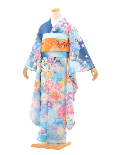 【レンタル】【夏 振袖】【夏ふり】絽振袖レンタル910 ブルー地リボンと花〔サマー〕〔結婚式〕〔フルセット〕〔rental〕〔振り袖〕〔往復送料無料〕〔新品足袋プレゼント〕〔女性和服〕〔きもの レンタル〕〔rental〕〔ポリエステル〕夏物 【レンタル】【夏 振袖】【夏ふり】絽振袖レンタル910 ブルー地リボンと花〔サマー〕〔結婚式〕〔フルセット〕〔rental〕〔振り袖〕〔往復送料無料〕〔新品足袋プレゼント〕〔女性和服〕〔きもの レンタル〕〔rental〕〔ポリエステル〕夏物