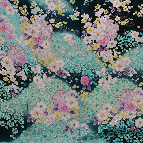 【レンタル】【成人式振袖】〔貸衣装〕振袖レンタルE095s 濃グリーンラメ花づくし〔結婚〕〔成人式〕〔フルセット〕〔rental〕〔振り袖〕〔往復送料無料〔足袋プレゼント〕〔女性和服〔フリソデ furisode〕〔振り袖〕〔振袖 セット〕