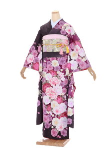 〔振袖 レンタル〕〔貸衣装〕振袖レンタル261J.MODE パープル花〔結婚式〕〔卒業式〕〔フルセット〕〔rental〕〔振り袖〕〔往復送料無料〕〔新品足袋プレゼント〕〔女性和服〕〔フリソデ furisode〕〔振り袖〕〔きもの レンタル〕〔rental〕〔振袖 セット〕fy16REN07キャンペーン