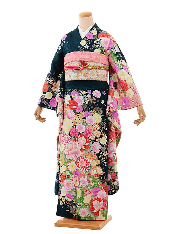 〔振袖〕〔貸衣装〕振袖レンタル555グリーン〔結婚式〕〔卒業式〕〔フルセット〕〔rental〕〔振り袖〕〔往復送料無料〕〔新品足袋プレゼント〕〔振袖 レンタル〕〔女性和服〕〔フリソデ furisode〕〔振り袖〕〔きもの レンタル〕〔rental〕〔振袖 セット〕