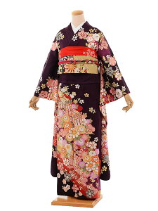 〔振袖〕〔貸衣装〕q654濃紫に古典柄〔結婚式〕〔卒業式〕〔フルセット〕〔rental〕〔振り袖〕【大きいサイズ】〔往復送料無料〕〔新品足袋プレゼント〕〔女性和服〕〔フリソデ furisode〕〔振り袖〕〔きもの レンタル〕〔rental〕〔振袖 セット〕fy16REN07通販