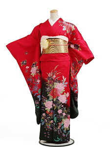 【振袖 セット】〔着物 レンタル〕振袖レンタル137赤地バラ〔結婚式〕〔卒業式〕〔フルセット〕〔rental〕〔振り袖〕〔往復送料無料〕〔新品足袋プレゼント〕〔女性和服〕〔フリソデ furisode〕〔振り袖〕〔きもの レンタル〕〔rental〕〔振袖 セット〕P08Apr16通販