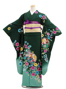 〔振袖〕〔着物 レンタル〕振袖レンタル168グリーン辻ヶ花〔結婚式〕〔卒業式〕〔フルセット〕〔rental〕〔振り袖〕〔往復送料無料〕〔新品足袋プレゼント〕〔女性和服〕〔フリソデ furisode〕〔振り袖〕〔きもの レンタル〕〔rental〕〔振袖 セット〕fy16REN07通販