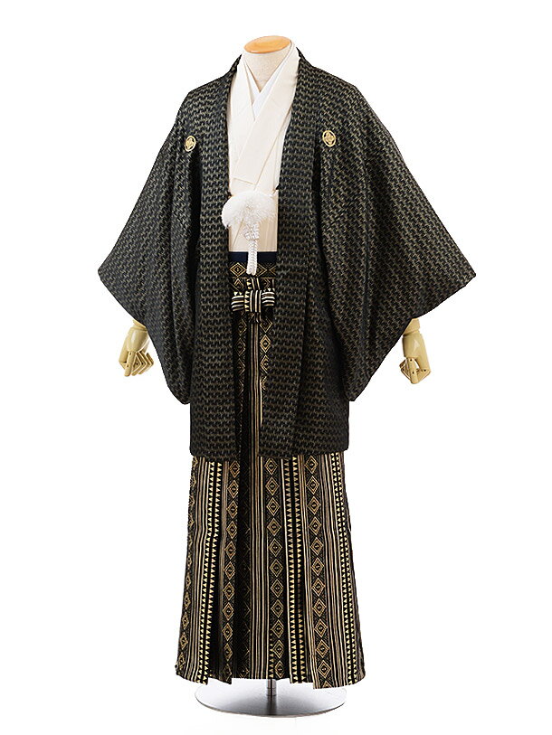 成人式 レンタル 紋付き袴 男袴 成人式レンタル 卒業式 男性用袴 men0080 黒ゴールド 紋付×黒ゴールドM 紋服 メンズ袴 フルセット 往復送料無料 羽...