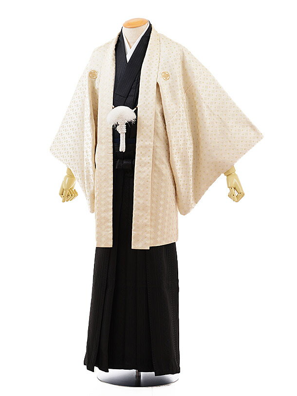 成人式 レンタル 紋付き袴 男袴 成人式レンタル 卒業式 男性用袴 men0081 クリームゴールド 紋付×黒 M 紋服 メンズ袴 フルセット 往復送料無料 羽...