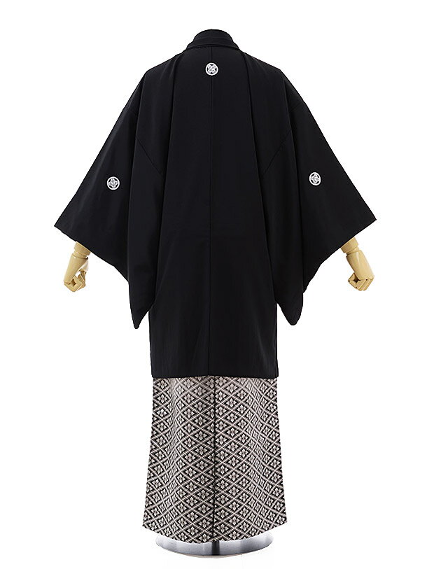 成人式 レンタル 紋付き袴 男袴 成人式レンタル 卒業式 男性用袴 men0095 黒 紋付×白黒ぼかし菱 L 紋服 メンズ袴 フルセット 往復送料無料 羽織袴レンタル 着物レンタル 袴レンタル 男性着物 二十歳 正月 和服 20 1月 【レンタル】