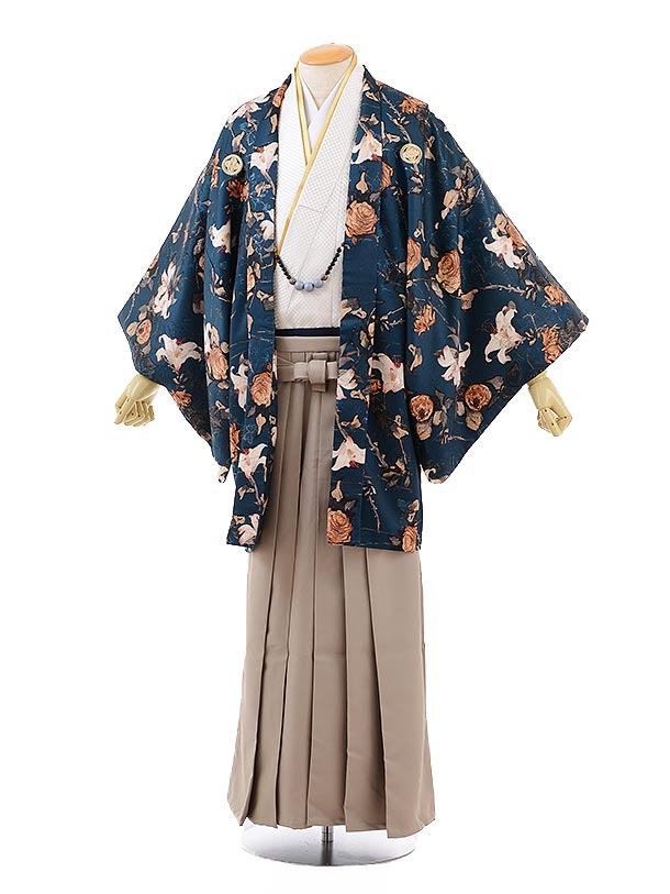 成人式 袴 レンタル 馬乗型 派手 紋付き袴 男袴 袴レンタル男 (171cm〜175cm)成人式 卒業式 メンズ袴 フルセット 往復送料無料 羽織袴レンタル ...