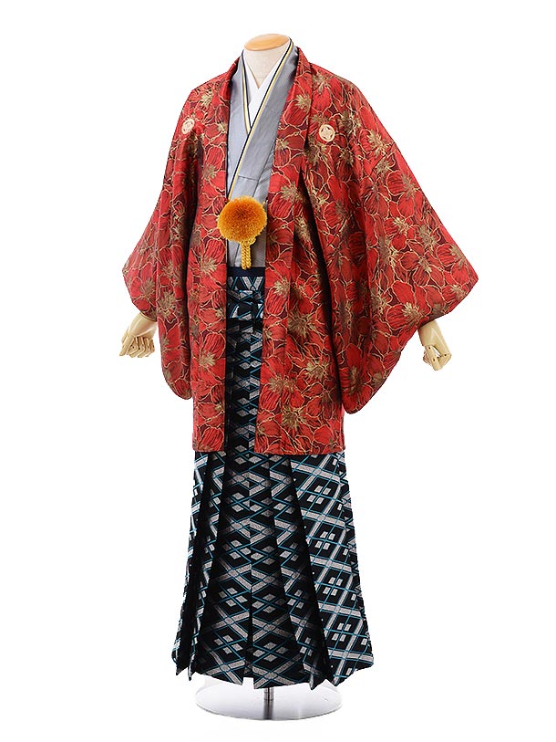 成人式 袴 レンタル 派手 紋付き袴 男袴 袴レンタル男 (171cm〜175cm)成人式 卒業式 メンズ袴 フルセット 往復送料無料 羽織袴レンタル 着物レン...