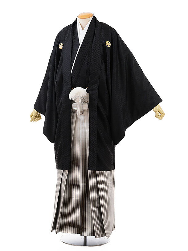 成人式 レンタル 紋付き袴 大きいサイズ(ワイド) (180cm〜185cm)成人式 卒業式 メンズ袴 フルセット 往復送料無料 羽織袴レンタル 着物レンタル ...