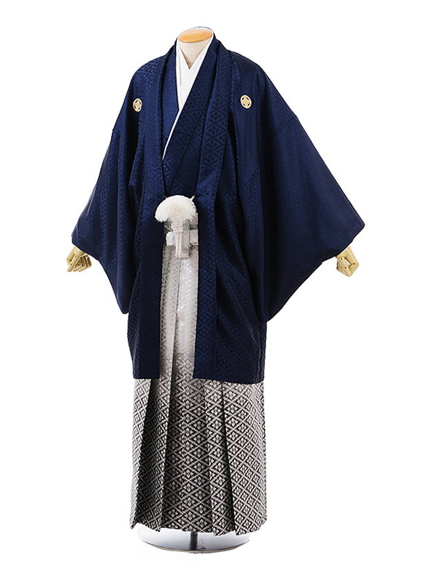 成人式 レンタル 紋付き袴 大きいサイズ(ワイド) (176cm〜180cm)成人式 卒業式 メンズ袴 フルセット 往復送料無料 羽織袴レンタル 着物レンタル ...