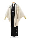 【レンタル】(男性袴 レンタル)〔レンタル 紋付き袴 〔成人式 レンタル 男性用袴レンタル1AF0195 JAPAN STYLEクリームx 黒袴(L)〔成人式 袴 レンタル 男 〔結婚式 〔メンズ袴 〔新郎袴 〔成人式 〔フルセット 【往復送料無料】