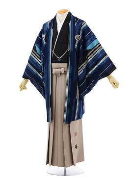 【レンタル】(男性袴 レンタル)〔レンタル 紋付き袴 〔成人式 レンタル 男性用袴レンタル1AF0196 JAPAN STYLE矢羽根x ベージュ袴(L)〔成人式 袴 レンタル 男 〔結婚式 〔メンズ袴 〔新郎袴 〔成人式 〔フルセット 【往復送料無料】