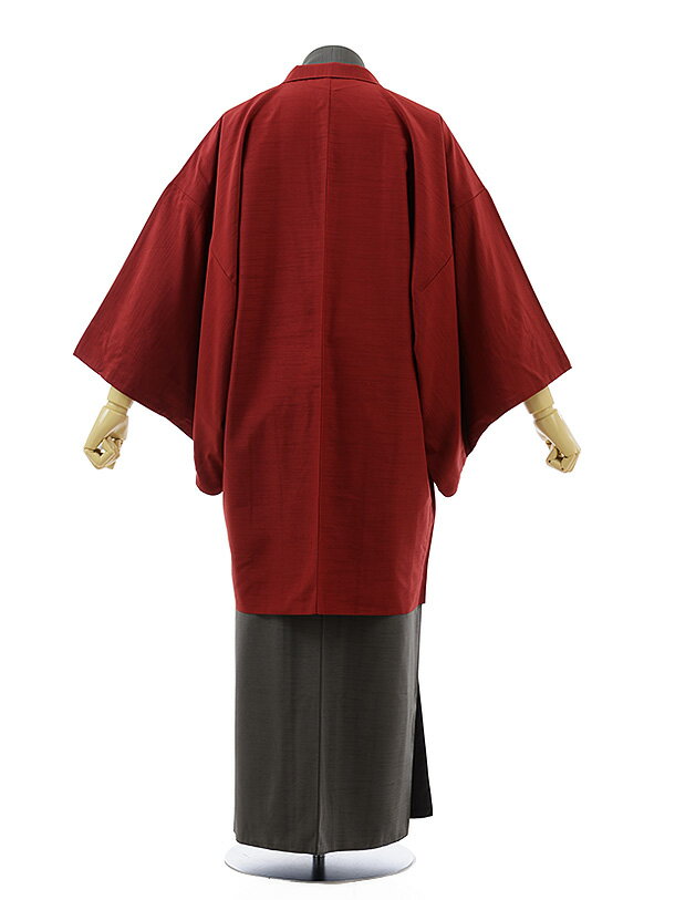 【レンタル】〔着物レンタル〕〔男性用カジュアル着物 レンタル〕〔七五三〕メンズアンサンブル　レンタル1CY0015　HLブラウン〔165cm～170cm対応〕〔お正月〕〔初詣〕〔食事会〕〔フルセット〕【往復送料無料】fy16REN07