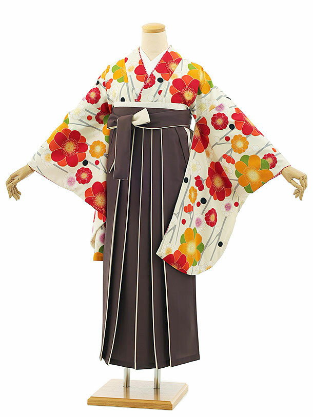 卒業式 袴 レンタル 女 女性 レンタル 卒業袴レンタル h1070 九重菊×茶色袴 卒業式袴セット ブランド レンタル 二尺袖 着物 袴 フルセット 女性 大人 大学生 専門学生 卒業式 謝恩会 新品足袋プレゼント 往復送料無料【レンタル】