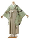 卒業式 袴 レンタル 女 女性 レンタル 卒業袴レンタル 1184 JAPANSTYLEx中村里砂ミントグリーン鞠に薔薇xアイボリー ブランド 卒業式袴セット ...