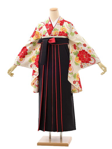 卒業式 袴 レンタル 女 女性 レンタル 卒業袴レンタル h973 クリーム地ぼたん×黒赤袴 卒業式袴セット 着物 二尺袖 着物 袴 フルセット 女性 大人 大学生 専門学生 卒業式 謝恩会 新品足袋プレゼント 往復送料無料【レンタル】 卒業式 袴 レンタル 女 女性 レンタル 卒業袴レンタル h973 クリーム地ぼたん×黒赤袴 卒業式袴セット 着物 二尺袖 着物 袴 フルセット 女性 大人 大学生 専門学生 卒業式 謝恩会 新品足袋プレゼント 往復送料無料【レンタル】