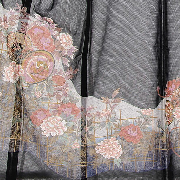 絽 ろ 留袖レンタル 黒留袖レンタル 夏留袖 Q5-78 牡丹と鼓 黒留袖レンタル 結婚式 母親 親族 女性和服 留袖 留め袖 着物レンタル 絽 7月 8月 夏用 サマー 広幅 貸衣装 セット チャペル 16点フルセット 親族 列席 新品足袋プレゼント 往復送料無料 【レンタル】