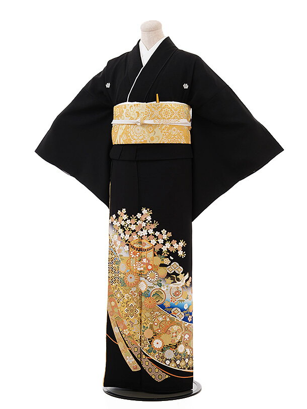 黒留袖 レンタル おすすめ 正絹 5372 