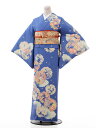 訪問着 レンタル 結婚式 t627JAPANSTYLE ブルー地花輪 新品足袋プレゼント 訪問着 レンタル 入学式 結婚式 お宮参り 衣装 着物 レンタル 付下...