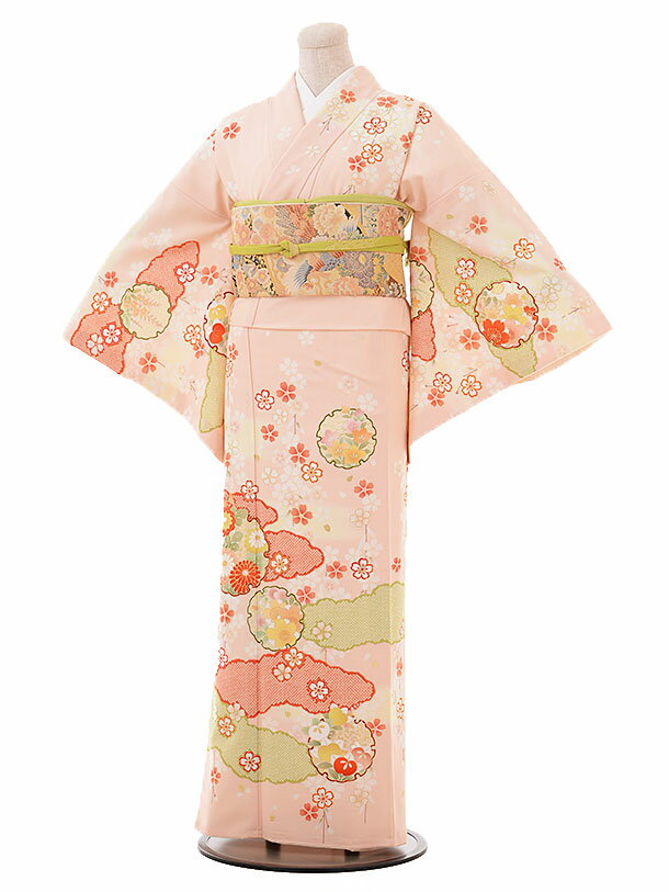 訪問着 レンタル 訪問着 レンタル 入学式|訪問着 ブランド|レンタル訪問着 t653 JAPANSTYLE ピンク 雪輪|☆新品足袋プレゼント☆|付下げ レンタル|訪問着16点フルセット|着物レンタル|結婚式|卒業式|入学式|お宮参り|七五三 お母さん|往復送料無料|(10P03Dec16)【レンタル】のサムネイル