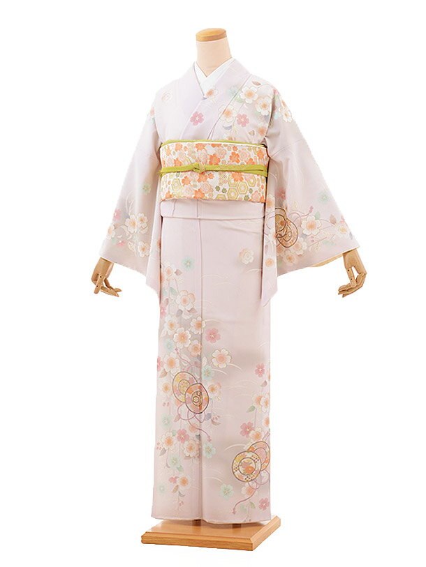 訪問着レンタル tc678 乙葉 うす紫 桜 新品足袋プレゼント 入学式 結婚式 お宮参り 七五三 お茶会 付下..
