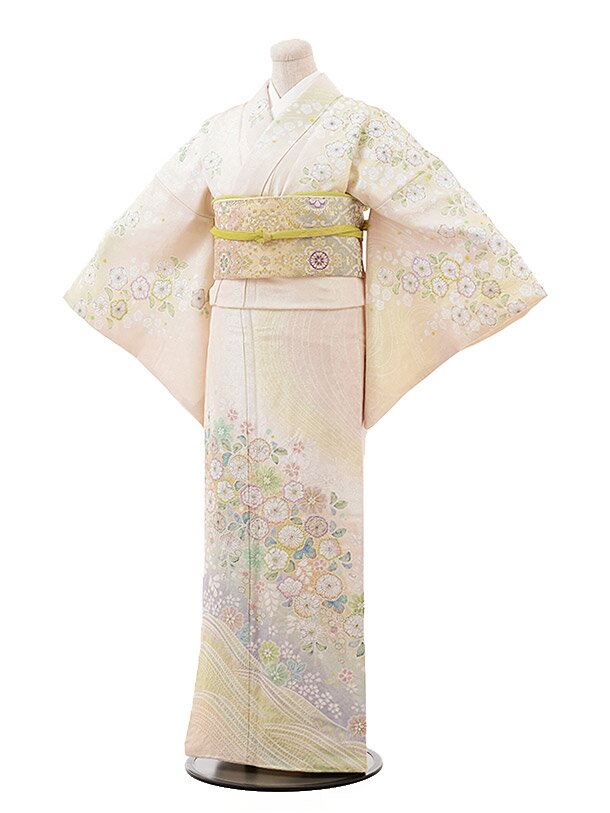 訪問着レンタル t687 桂由美 うすピンクラメぼかし 辻が花 正絹 新品足袋プレゼント 入学式 結婚式 お宮参り 七五三 お茶会 付下げ 訪問着 レンタル 往復送料無料 訪問着 セット rental 貸衣装 【レンタル】