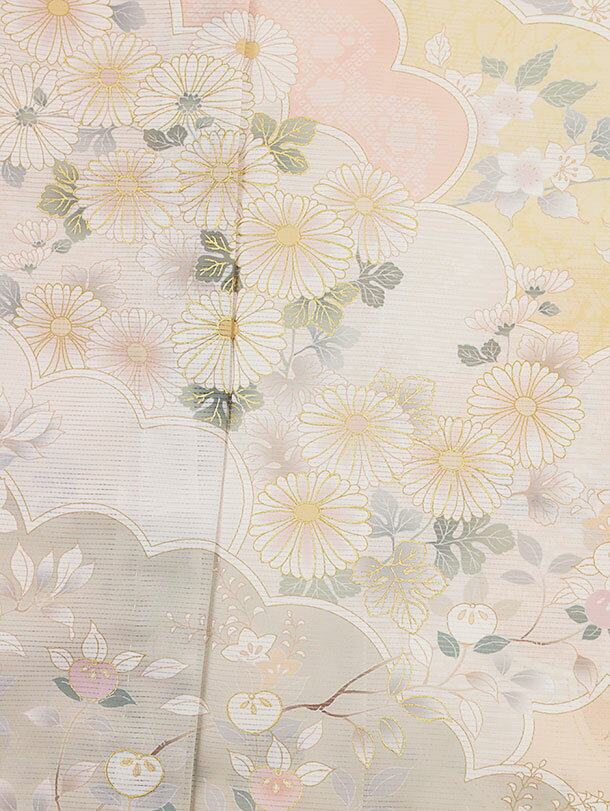 夏 サマー 夏訪問着レンタル 絽 t1256 絽 薄パープルグレー 雲に花づくし(化繊) 新品足袋プレゼント 入学式 結婚式 お宮参り 七五三 お茶会 付下げ 往復送料無料 貸衣装【レンタル】