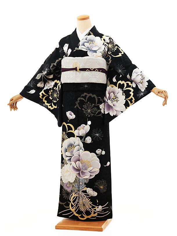Rakuten - 訪問着レンタル t1298 濃紺ぼかし 雪輪花(化繊) 新品足袋プレゼント 入学式 結婚式 お宮参り 七五三 お茶会 付下げ 往復送料無料 貸衣装【レンタル】