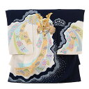 お宮参り 産着 レンタル 男の子 1778 【高級正絹】紺地 絞り束ね熨斗に兜 着物 産着 男児産着レンタル 着物 レンタル 記念撮影 赤ちゃん 着物 祝着レン...