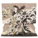 お宮参り 産着 レンタル 男の子 2003 薄茶地 鷹に松 熨斗 着物 産着 男児産着レンタル 着物 レンタル 記念撮影 赤ちゃん 着物 祝着レンタル お宮参り...