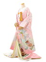 色打掛 着物 神社婚 和装 花嫁衣裳 1AI0209 ピンク華の宴 古典 お嫁さん クラシック レトロ モダン 記念日 お祝い 結婚式 おしゃれ 色打掛フルセッ...