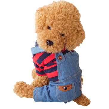 犬 服 犬服 ドッグウェア つなぎ ロンパース オーバーオール ボーダー ラグビー デニム 【送料無料】 【秋 冬 秋冬 冬服 毛抜け防止 毛落ち防止 おしゃれ 可愛い 女の子 男の子 トイプードル チワワ 洋服】