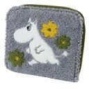 ムーミン 小銭入れ コインケース サガラ刺繍カードケース グレー 財布 小銭 軽い 小物 バッグ ギフト プレゼント 贈り物 モコモコ